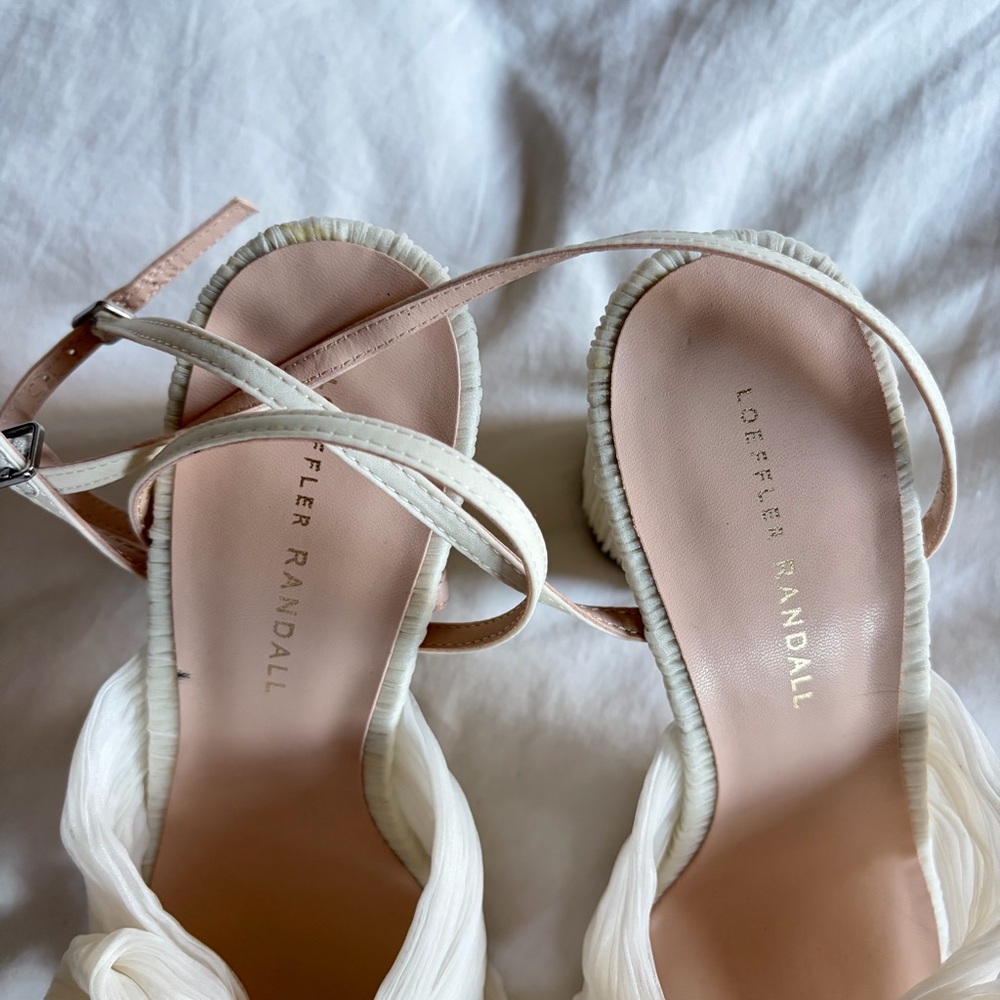 Loeffler Randall // NEW Camellia Pearl Pleated Bow Heel - Picture 7 of 10